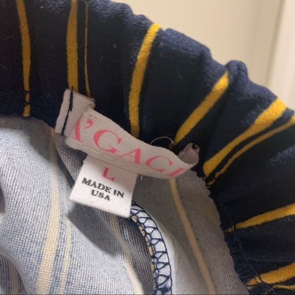 ⭐️ $10 WYB
A'GACI Blue and Yellow Striped Size Large Tie Front Dressy Shorts - Picture 4 of 9